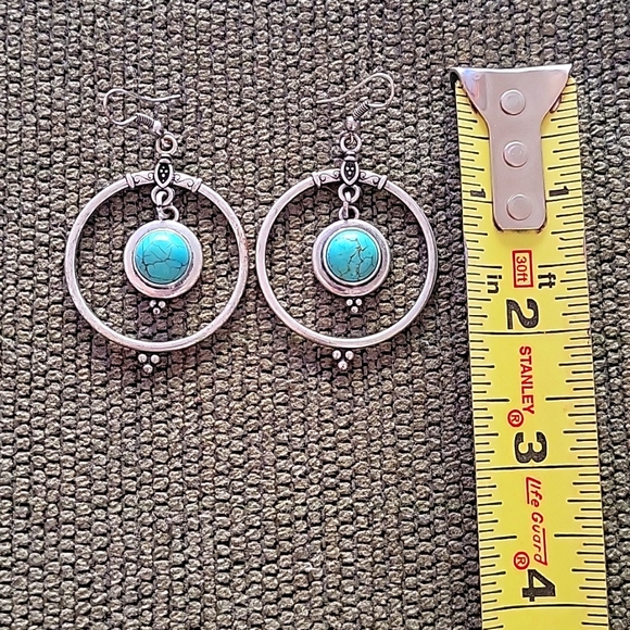 Turquoise Earrings - Picture 2 of 3